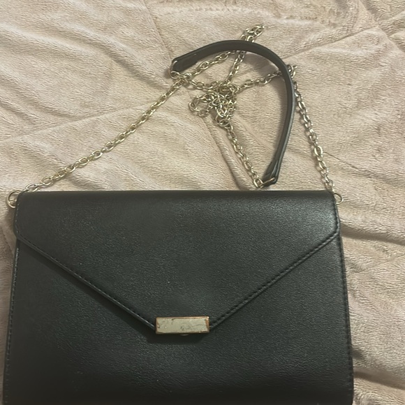 Used-Aldo Envelope Clutch - Purse with chain (Black) - Picture 3 of 3